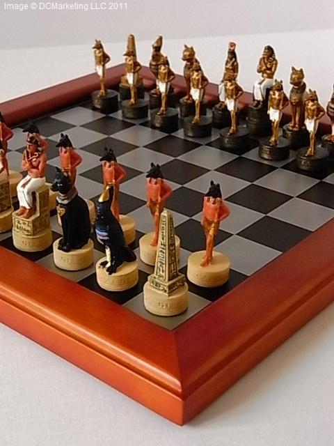 Egyptian Themed Chess - Egyptian Theme Chess - Egyptian Chess Sets