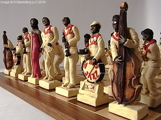 Jazz Hand Painted Theme Chess Set